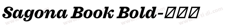 Sagona Book Bold字体转换